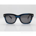 Hugo Boss Brand Name Sun Glasses Black With Blue Frame And Grey Lens